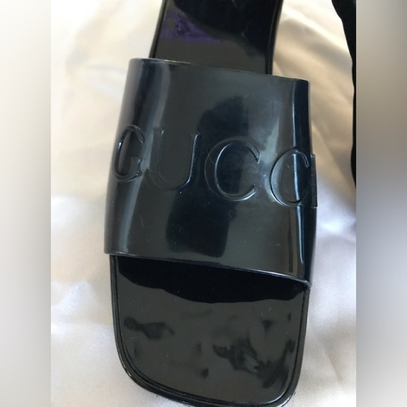 GUCCI made in ITALY size38 (8)black high platform comfortable . NEW ! - Picture 7 of 16